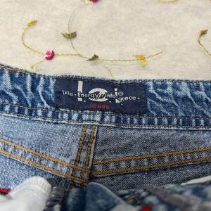 Y2K 2000s L.E.I. Denim Jean Mini Shorts Medium Wash 100% Cotton Jorts Size 11